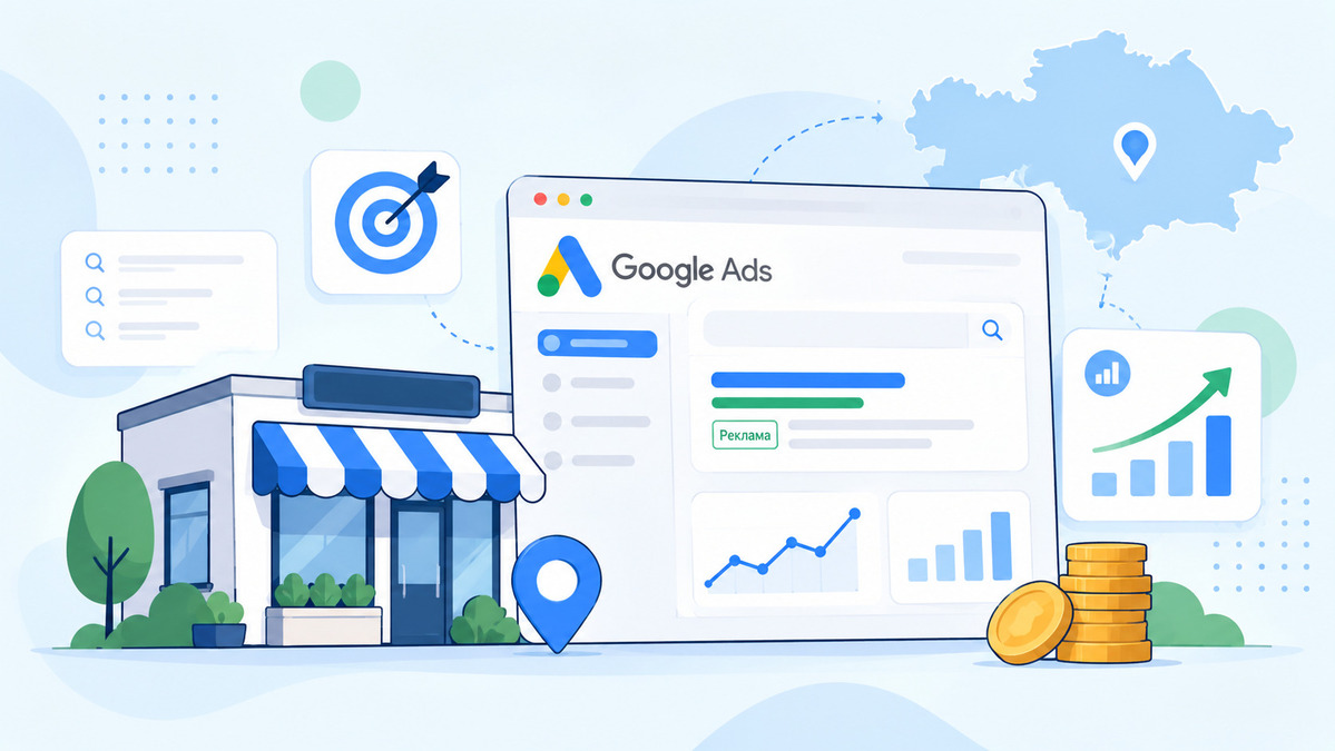 Google Ads для малого бизнеса в Казахстане — настройка и управление рекламой